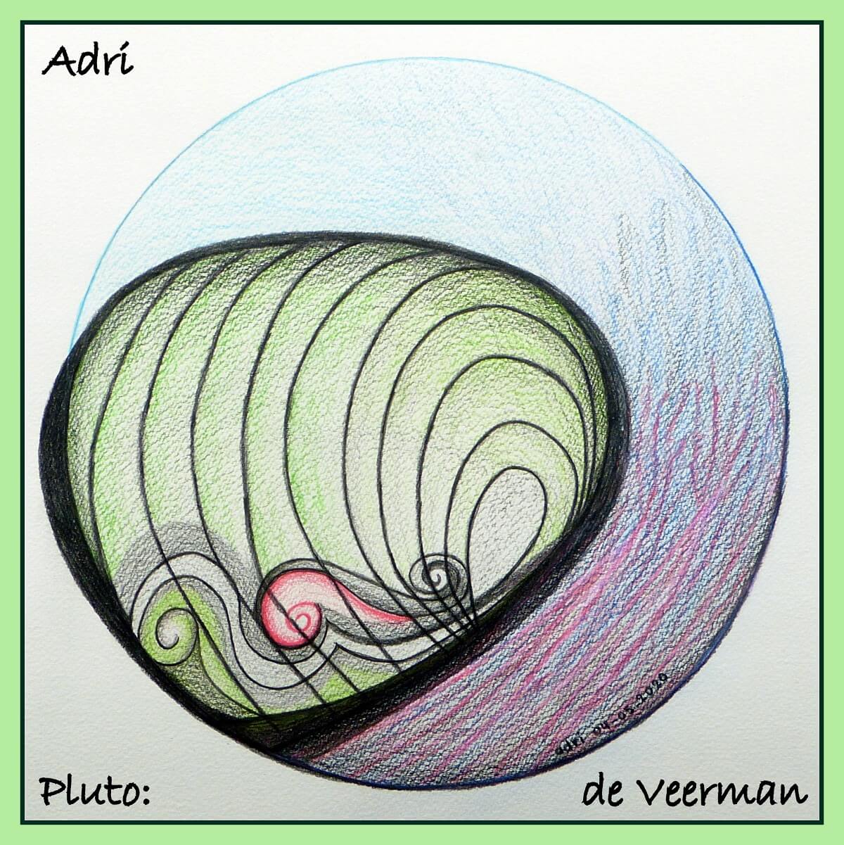Mandala tekenen - Pluto: de Veerman